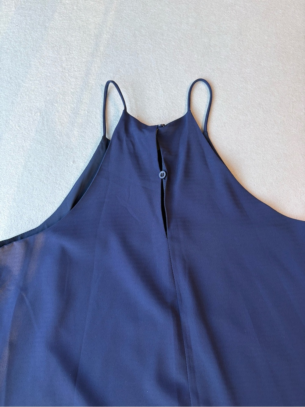 Lord & Taylor Design Lab Swing Navy Halter Mini Dress Sz S - Picture 3 of 9